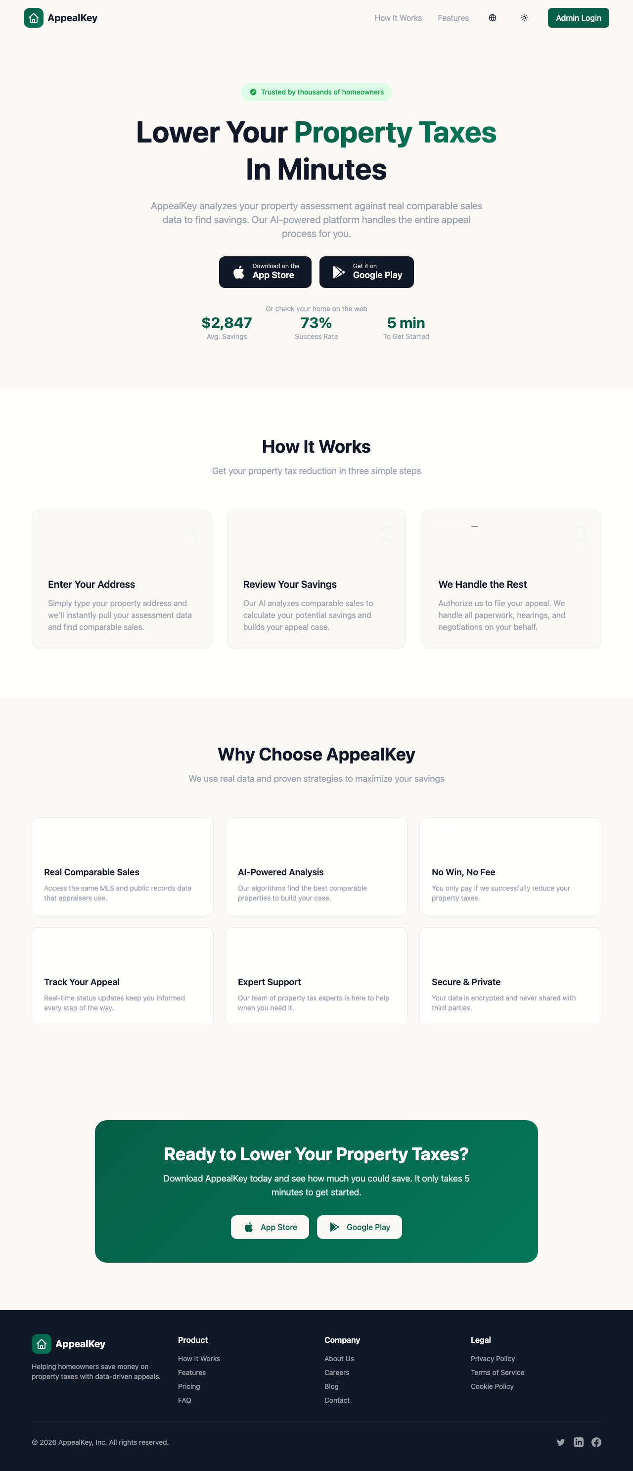 AppealKey homepage thumbnail