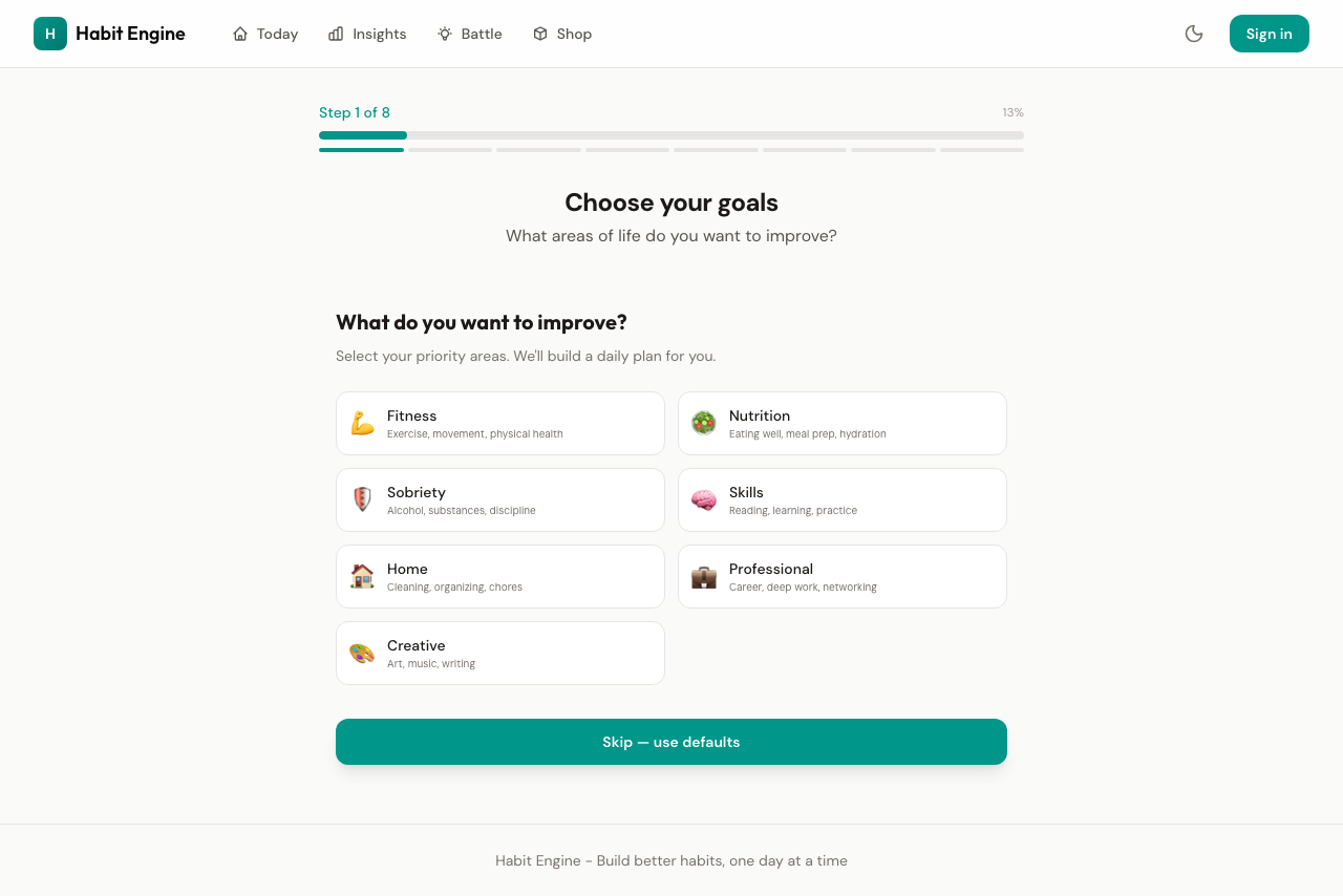 HabitPlay homepage thumbnail