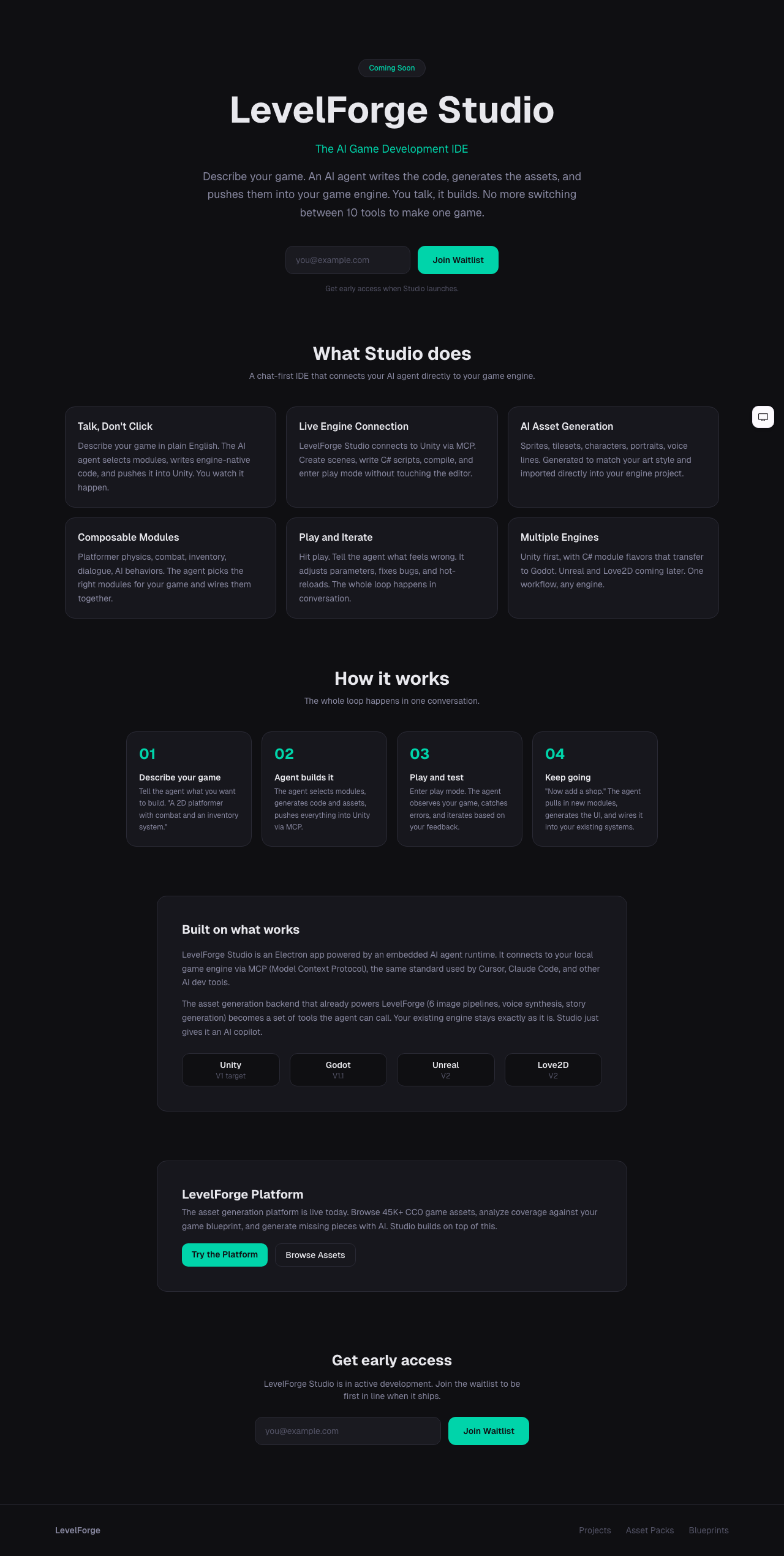 LevelForge homepage thumbnail