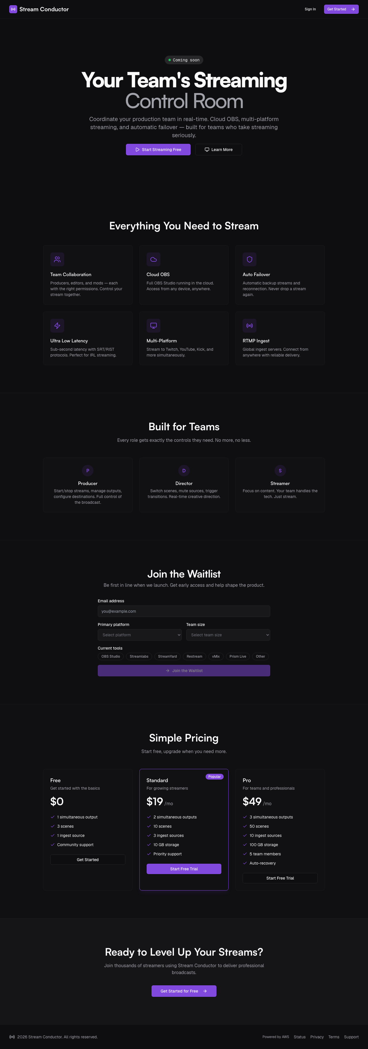 Stream Conductor homepage thumbnail